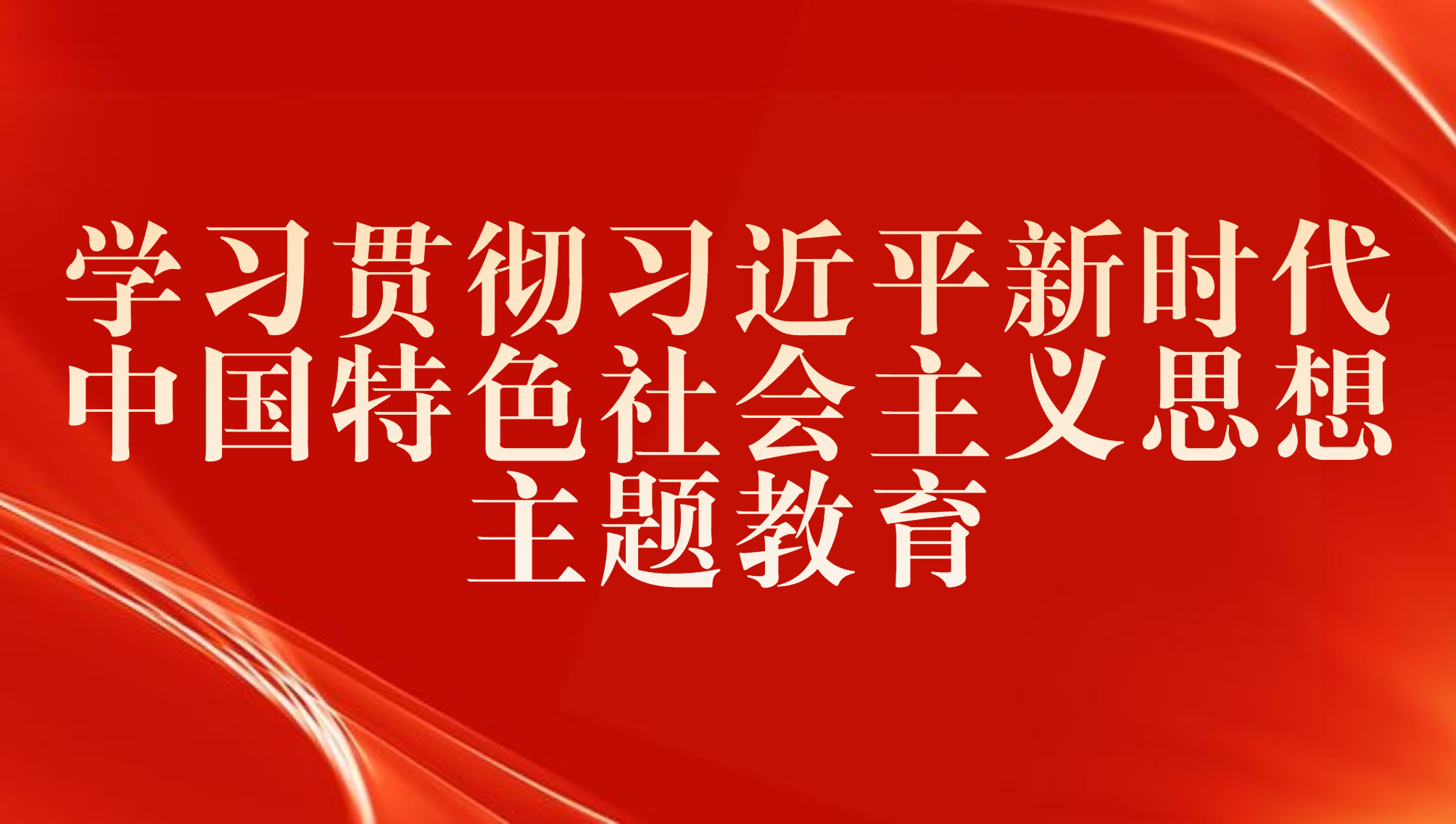 学习贯彻习近平新时代中国特色社会主义思想主题教育