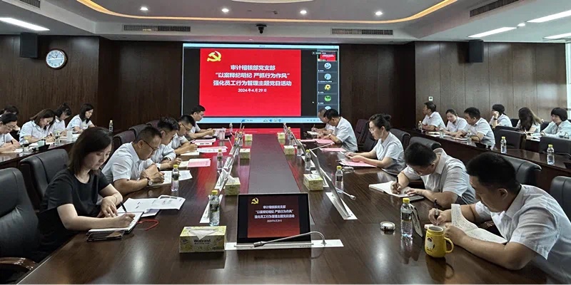 【主题党日】总行审计稽核部党支部开展“以案释纪明纪 严抓行为作风”强化员工行为管理主题党日活动