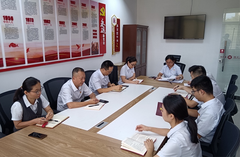 海南农商银行海口支行开展党建暨当前重点工作督导检查