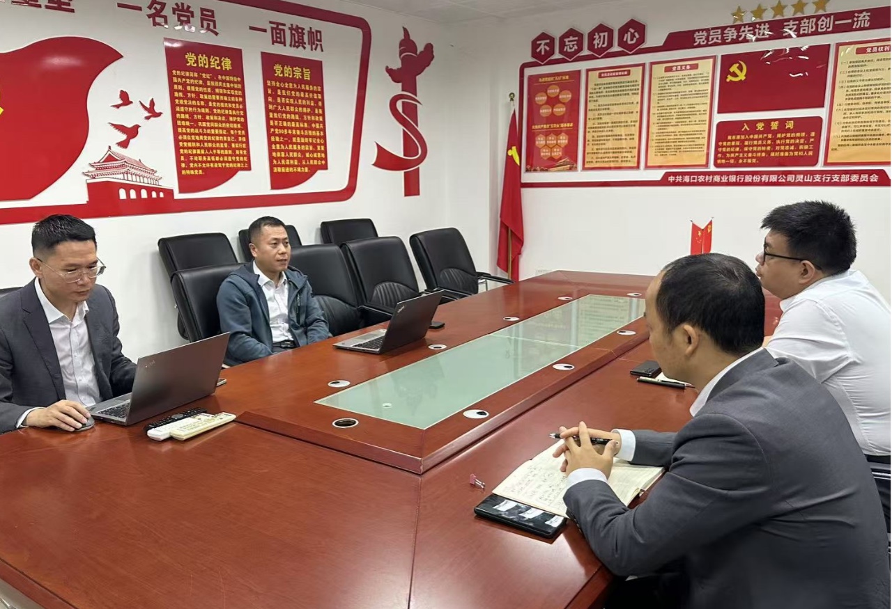 海南农商银行海口支行党委班子成员赴基层党支部开展党建与业务融合发展专题调研指导