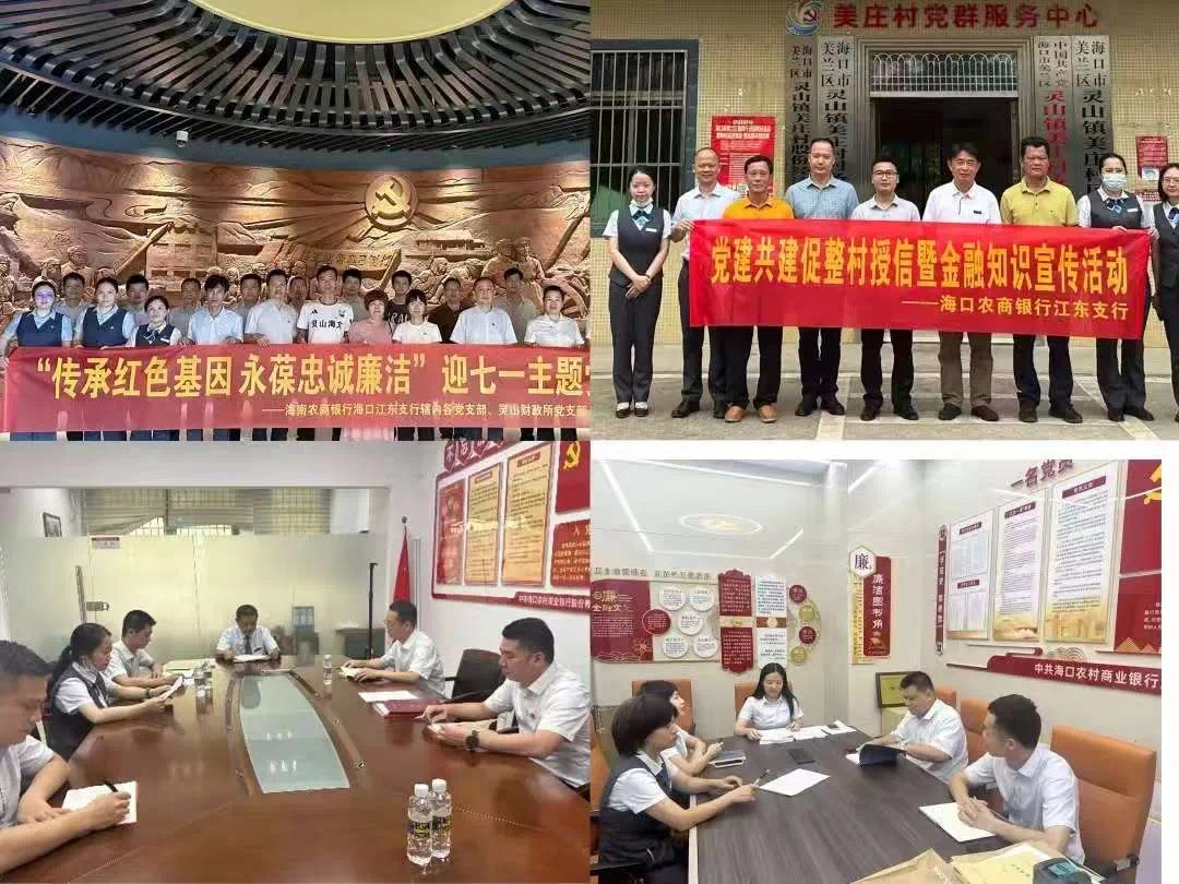 海南农商银行海口支行多措“廉”动，推进清廉示范党支部建设