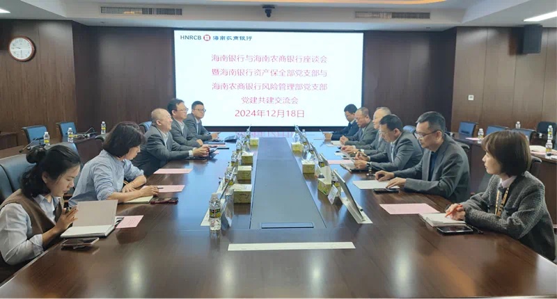 【党建共建】海南农商银行总行风险管理部党支部与海南银行资产保全部党支部联合开展党建共建活动