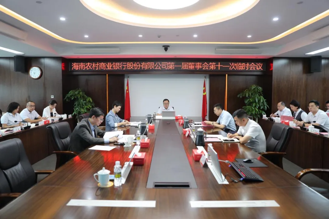 海南农村商业银行股份有限公司召开第一届董事会第十一次临时会议