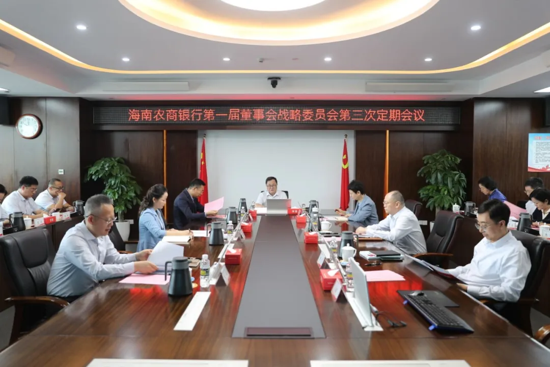 海南农商银行召开第一届董事会战略委员会第三次定期会议