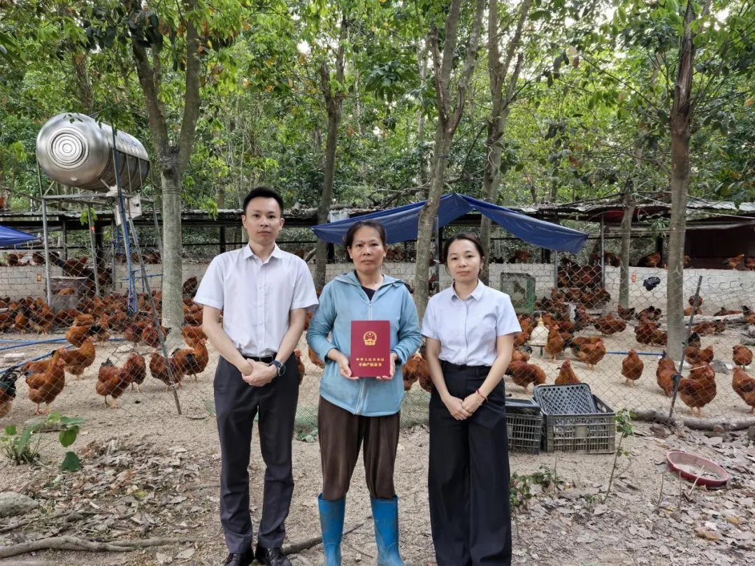 屯昌支行发放林下空间经营权证抵押贷款