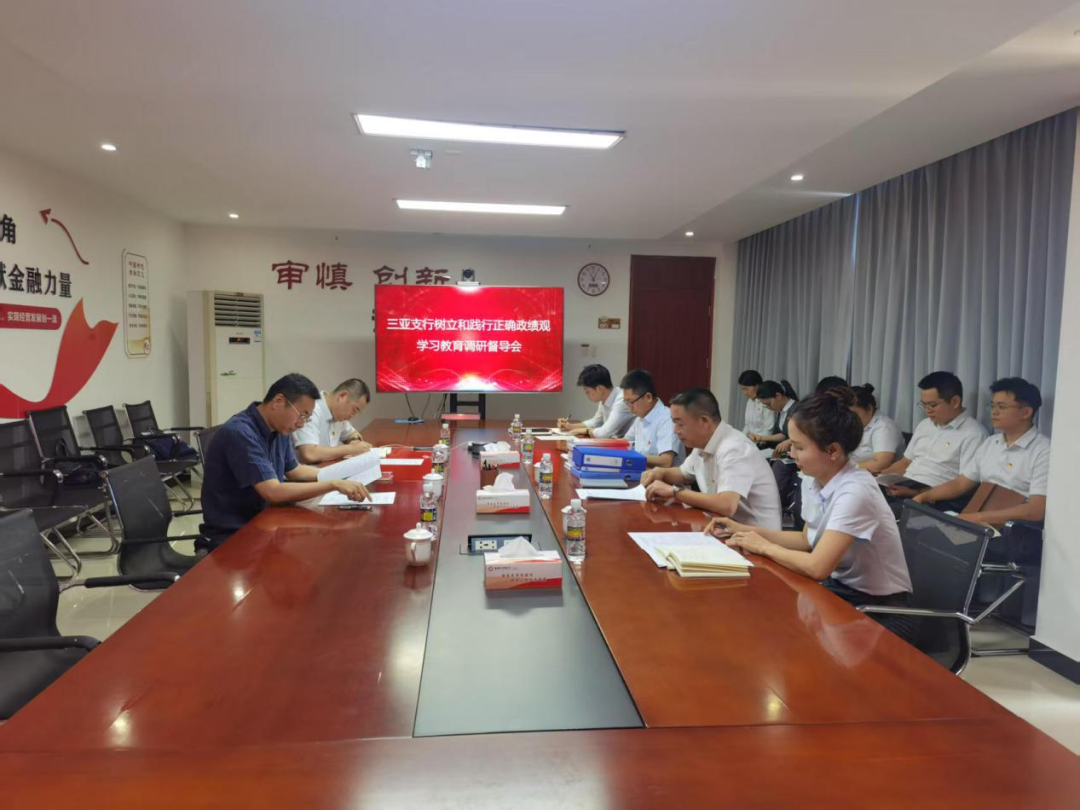 陈维在三亚支行调研督导树立和践行正确政绩观学习教育开展情况 陈维在三亚支行调研督导树立和践行正确政绩观学习教育开展情况