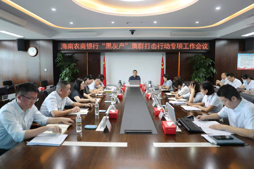 海南农商银行召开新一轮金融领域“黑灰产”违法犯罪集群打击行动专项工作会议 海南农商银行召开新一轮金融领域“黑灰产”违法犯罪集群打击行动专项工作会议